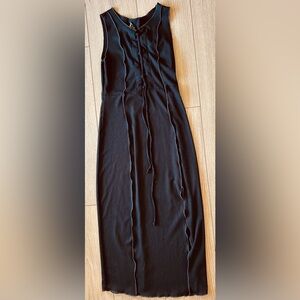 Wild Fable Sleeveless Black Long Dress Womens Junior Sheath Size Extra Small